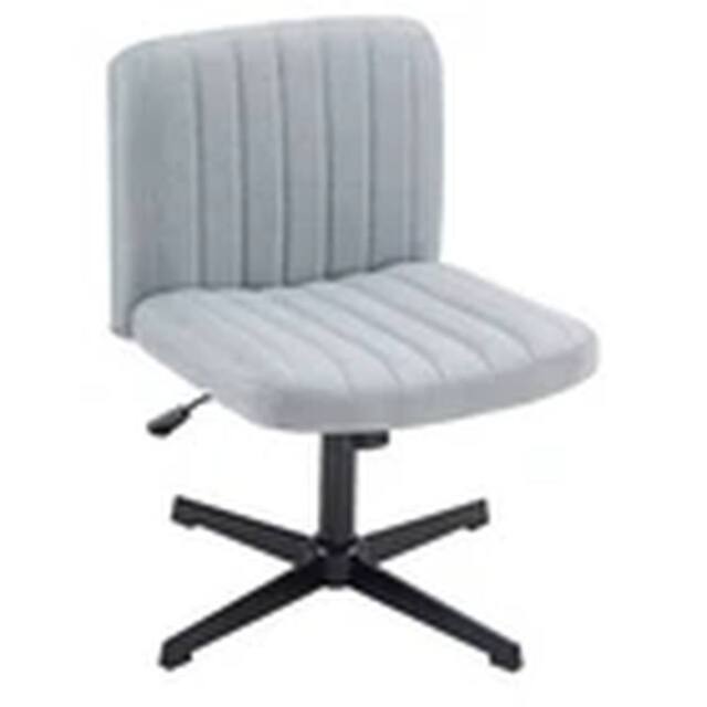 Kelvenix Office Chair Swivel Armless Medium Back Visitor Chair Grey - image 1