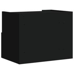 Berkfield Home Decorative Wall-mounted Bedside Cabinets 2 pcs Black 45x30x35 cm - Size: 45 x 30 x 35 cm - thumbnail 7