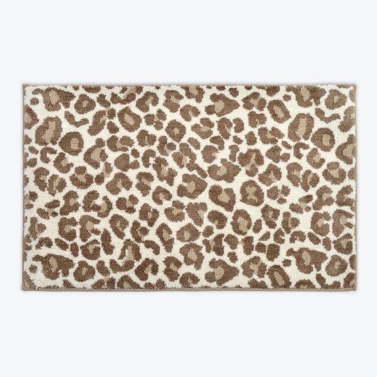 Allure Bath Fashions Leopard Bath Mat Non-Slip in Natural - image 1