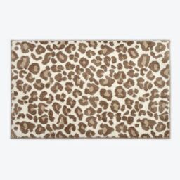 Allure Bath Fashions Leopard Bath Mat Non-Slip in Natural