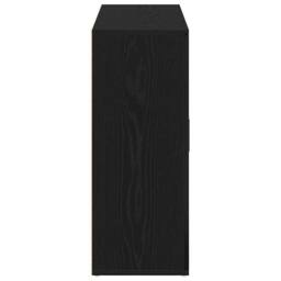Berkfield Home Sideboard Black Oak 91x29.5x75 cm Engineered Wood - thumbnail 7