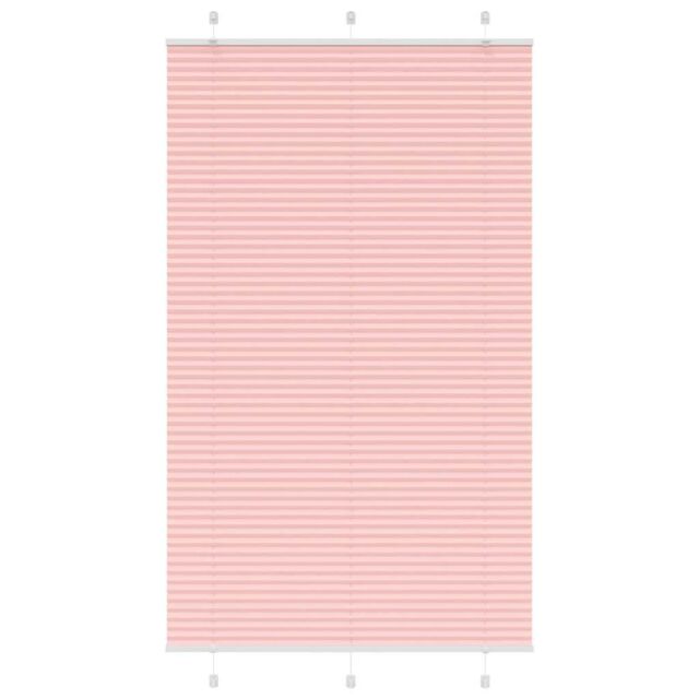 Berkfield Home Pleated Blind Pink 120x200 cm Fabric Width 119.4 cm Polyester - image 1