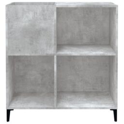 Berkfield Home Record Cabinet Concrete Grey 84.5x38x89 cm Engineered Wood - thumbnail 5