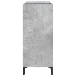 Berkfield Home Record Cabinet Concrete Grey 84.5x38x89 cm Engineered Wood - thumbnail 6