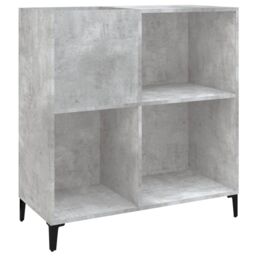 Berkfield Home Record Cabinet Concrete Grey 84.5x38x89 cm Engineered Wood - thumbnail 2