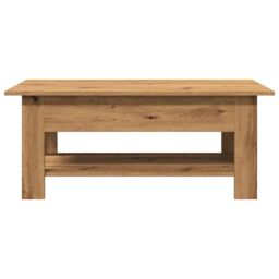 Berkfield Home Coffee Table Artisan Oak 102x55x42 cm Engineered Wood in Brown - Size: 102 x 55 x 42 cm - thumbnail 4