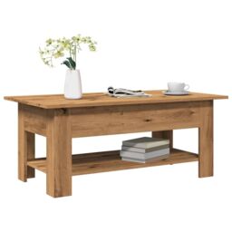 Berkfield Home Coffee Table Artisan Oak 102x55x42 cm Engineered Wood in Brown - Size: 102 x 55 x 42 cm
