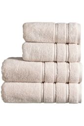 CHRISTY 'Antalya' Turkish Cotton Premium Loose Towels in Beige - Size: Bath Sheet - thumbnail 4