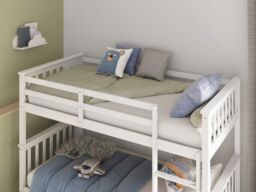 Flair Koop Detachable Bunk Bed in White - Size: Single - thumbnail 3