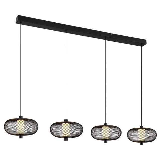 Netlighting Astari Bar Pendant Ceiling Light Matt Black LED 2700K - image 1