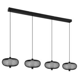 Netlighting Astari Bar Pendant Ceiling Light Matt Black LED 2700K - thumbnail 2