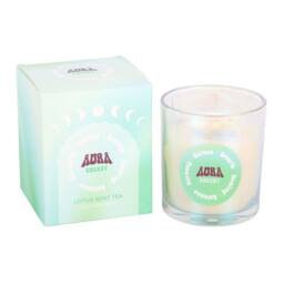 Something Different Aura Energy Lotus Mint Tea Scented Candle in Cream - thumbnail 2