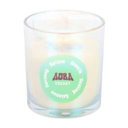 Something Different Aura Energy Lotus Mint Tea Scented Candle in Cream