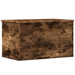 Berkfield Home Storage Box Smoked Oak 60x35x35 cm Engineered Wood in Brown - Size: 60 x 35 x 35 cm - thumbnail 6