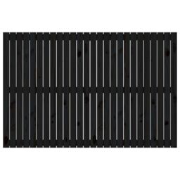 Berkfield Home Wall Headboard Black 166x3x110 cm Solid Wood Pine - Size: 166 x 3 x 110 cm - thumbnail 4