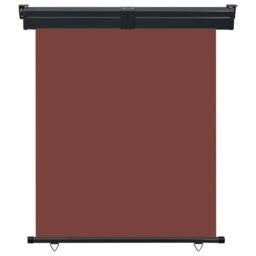 Berkfield Home Balcony Side Awning 140x250 cm Brown - thumbnail 2
