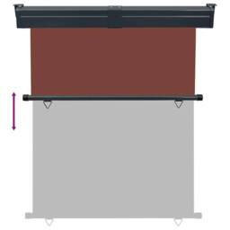 Berkfield Home Balcony Side Awning 140x250 cm Brown - thumbnail 5