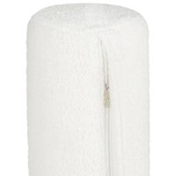 Wyld and Coco White Bouclé Chaise Longue with Metal Legs - thumbnail 9