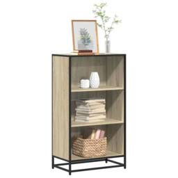 Berkfield Home Modern Book Cabinet Sonoma Oak 60x35x107.5 cm Engineered Wood in Light Tan - thumbnail 2