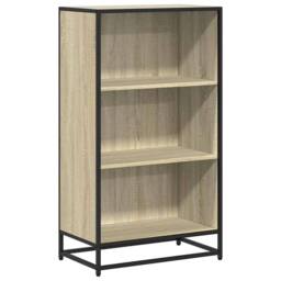 Berkfield Home Modern Book Cabinet Sonoma Oak 60x35x107.5 cm Engineered Wood in Light Tan - thumbnail 3