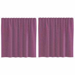 Berkfield Home Voile Curtains with Rod Pockets 2 pcs Purple