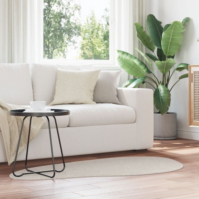 "Berkfield Home Rug ""HUARTE"" Short Pile Soft & Washable Sand 80x150 cm in Beige - Size: Medium" - image 1