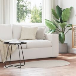 "Berkfield Home Rug ""HUARTE"" Short Pile Soft & Washable Sand 80x150 cm in Beige - Size: Medium" - thumbnail 1