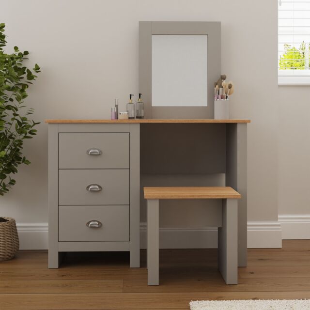 GFW Lancaster Dressing Table Set in Grey - image 1