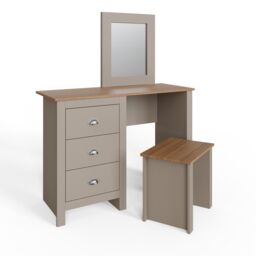 GFW Lancaster Dressing Table Set in Grey - thumbnail 3