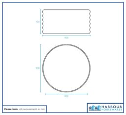 Harbour Housewares Raised Garden Beds - 2x Round Bottomless Galvanised Steel Planter 90 x 45cm in Green - Size: 90 x 45 cm - thumbnail 3