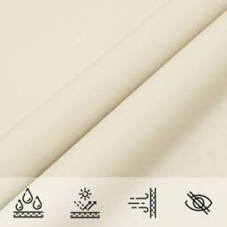 Berkfield Home Sunshade Sail Oxford Fabric Triangular 3x3x3 m Cream - thumbnail 6