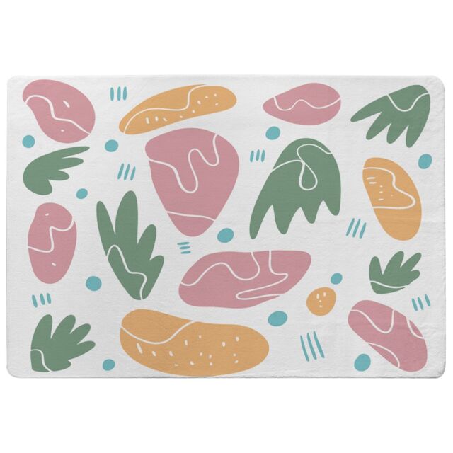 Benjamin Tate Design Abstract Nature Illustrations Designer Rug in Natural - Size: Large - image 1