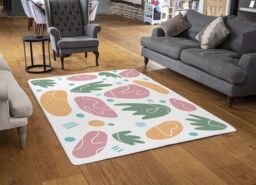 Benjamin Tate Design Abstract Nature Illustrations Designer Rug in Natural - Size: Large - thumbnail 2