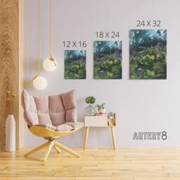 "Artery8 View of Toledo Landscape Painting El Greco Canvas Wall Art - Size: W18"" x H24""" - thumbnail 4