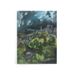 "Artery8 View of Toledo Landscape Painting El Greco Canvas Wall Art - Size: W18"" x H24""" - thumbnail 1