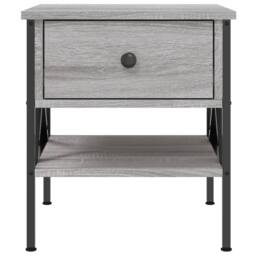 Berkfield Home Bedside Tables 2 pcs Grey Sonoma 40x42x45 cm Engineered Wood - Size: 40 x 42 x 45 cm - thumbnail 6