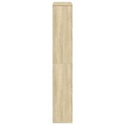 Berkfield Home Durable Bookcase Sonoma Oak 72x20x120 cm Engineered Wood in Light Tan - Size: 72 x 20 x 120 cm - thumbnail 6