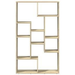 Berkfield Home Durable Bookcase Sonoma Oak 72x20x120 cm Engineered Wood in Light Tan - Size: 72 x 20 x 120 cm - thumbnail 5
