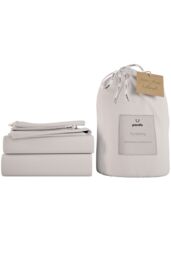 Panda London 100% Bamboo Complete Bedding Set in White - Size: King - thumbnail 2