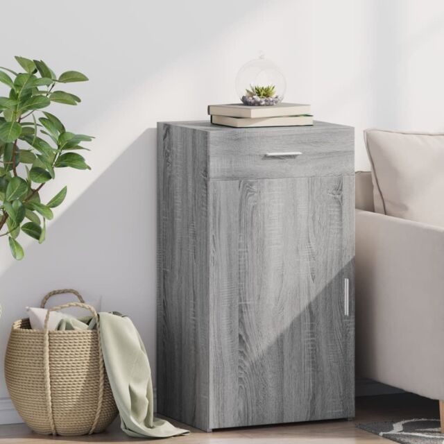 Berkfield Home Sideboard Grey Sonoma 50x42.5x93 cm Engineered Wood - image 1