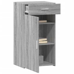 Berkfield Home Sideboard Grey Sonoma 50x42.5x93 cm Engineered Wood - thumbnail 3