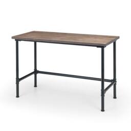 Cheshire Signature Carnegie Industrial Pipe Desk in Mocha Elm & Black - thumbnail 1