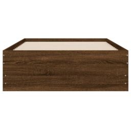 Berkfield Home Bed Frame with Drawers without Mattress Brown Oak 75x190 cm Small Single - thumbnail 6