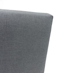 Home Detail Roman Dark Grey Aluminium Garden Set with Built-In End Tables, With Fire Pit Table - thumbnail 6