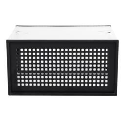 KORVIXA Foldable Shoe Organizer Box Stackable Clear Plastic Storage Cabinet in White - Size: 700mm