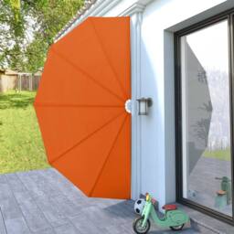 Berkfield Home Collapsible Terrace Side Awning Terracotta 200 cm in Orange - thumbnail 3