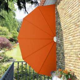 Berkfield Home Collapsible Terrace Side Awning Terracotta 200 cm in Orange - thumbnail 4