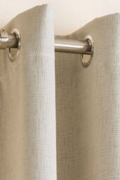 Enhanced Living Plain Thermal Room Darkening Pair of Curtains For Bedroom & Livingroom in Cream - Size: 229 cm width x 137 cm drop - thumbnail 2