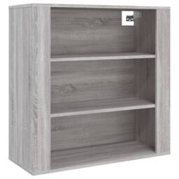 Berkfield Home Wall Cabinet Grey Sonoma 80x33x80 cm Engineered Wood - Size: 80 x 33 x 80 cm - thumbnail 2