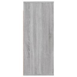 Berkfield Home Wall Cabinet Grey Sonoma 80x33x80 cm Engineered Wood - Size: 80 x 33 x 80 cm - thumbnail 4